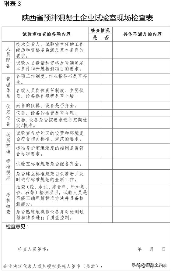 陕西施工现场材料试验规定,陕西预拌混凝土