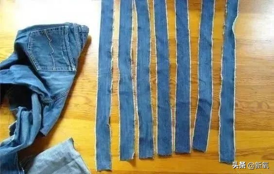0元改造废旧牛仔裤,旧牛仔裤改造多功能收纳篮的教程