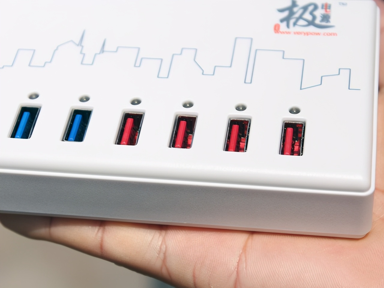 usb5孔快充充电器,usb充电器8口快充