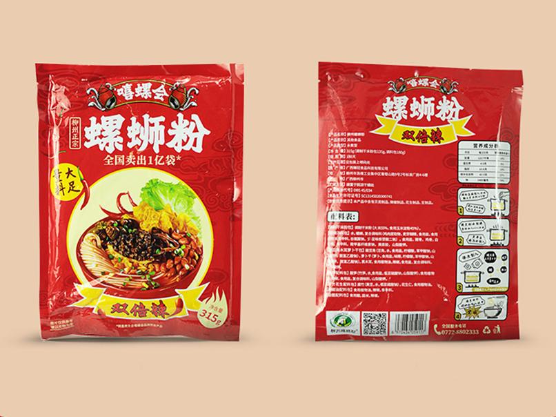 螺蛳粉包装设计效果图,特别好看的螺蛳粉包装