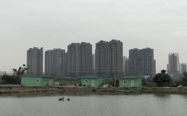 农村玉米秸秆窝棚,石棉瓦窝棚