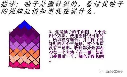 棒针镂空斜格花样,棒针织法各种教程