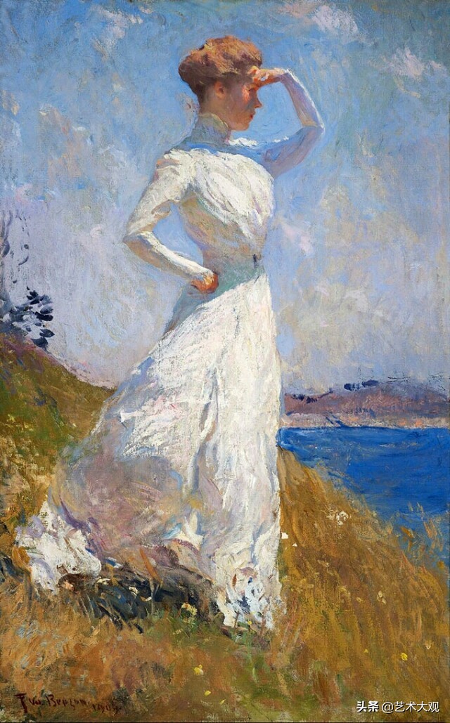 美国印象派画家油画作品欣赏,美国印象派油画