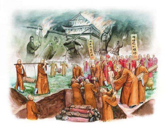 唐武宗消灭和尚,佛教僧人还俗
