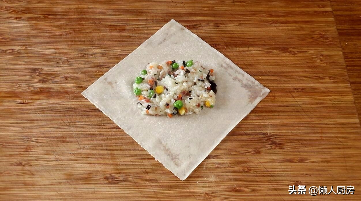 自己做春卷皮再包春卷是怎么做的,春卷皮怎么做不用电饼铛