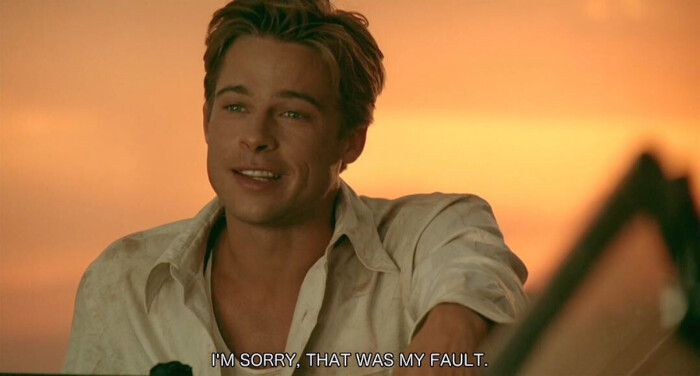 布拉德皮特世界上最帅的男人,皮特被称为上帝的杰作