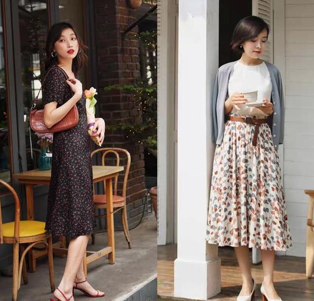 碎花裙穿搭的正确模式穿出高级感,碎花裙要怎么穿才不土气