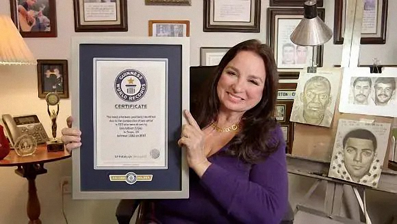 她21岁被性侵,41年来靠画像抓获1266名罪犯,创吉尼斯世界纪录