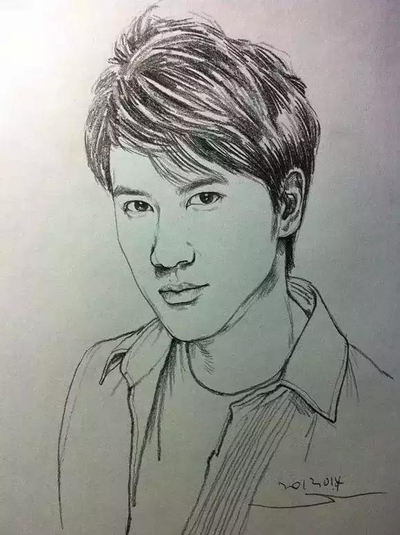 人物速写肖像画,速写是看一眼就能画出来的吗