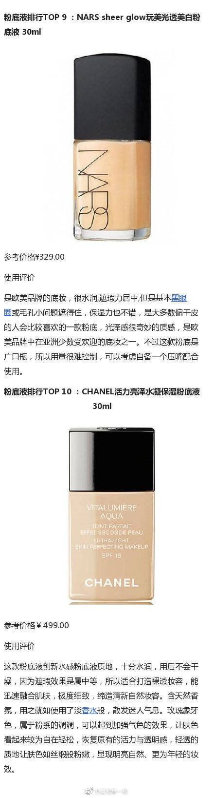 适合干皮粉底液推荐排行榜,能遮斑点的粉底液排行榜10强