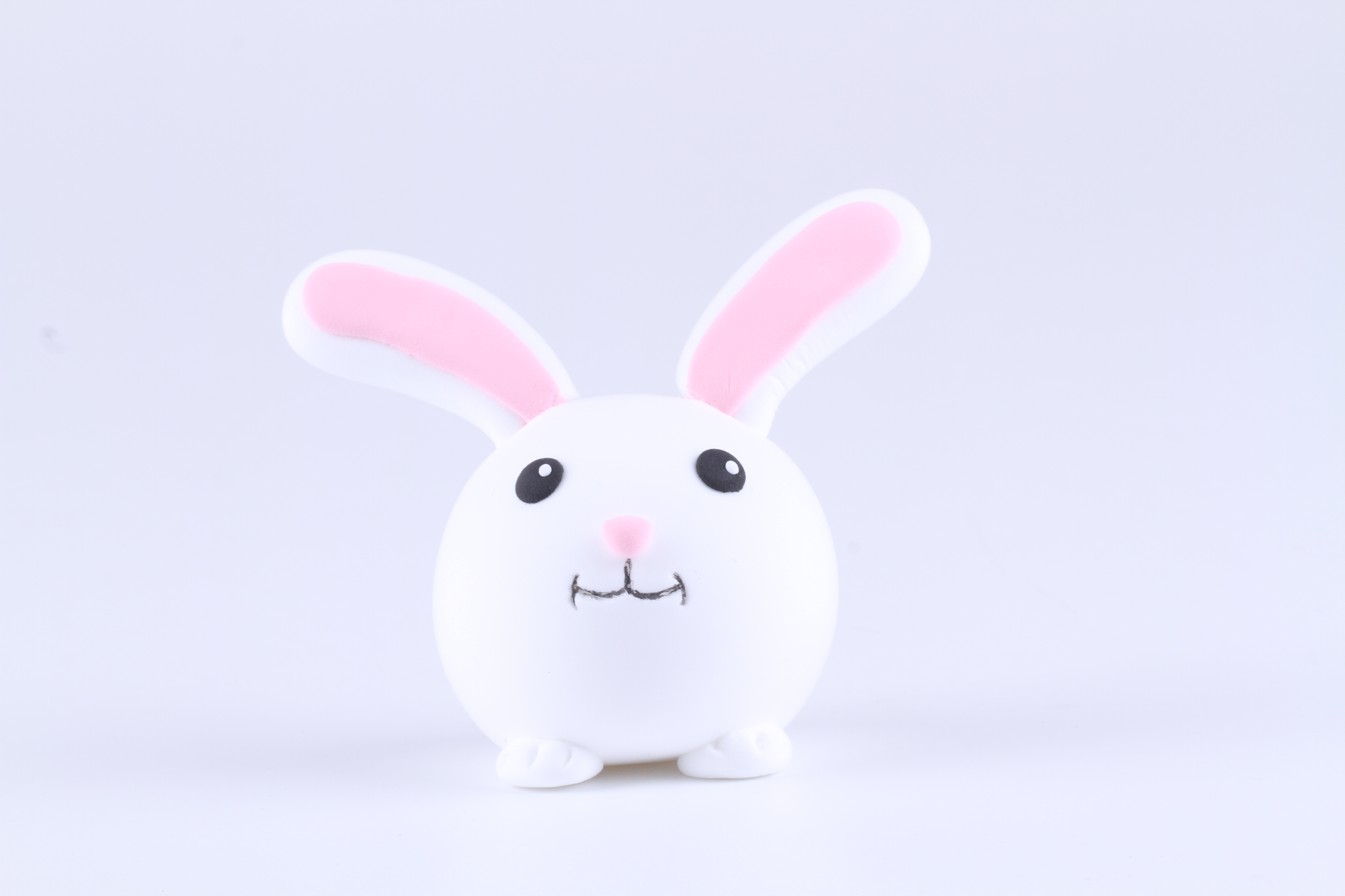 粘土手工蛋糕小兔子,粘土手工小兔子的房子