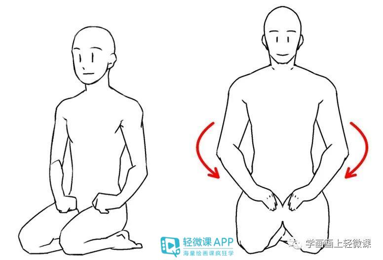 漫画各种姿势画法,漫画人物姿势画法教程