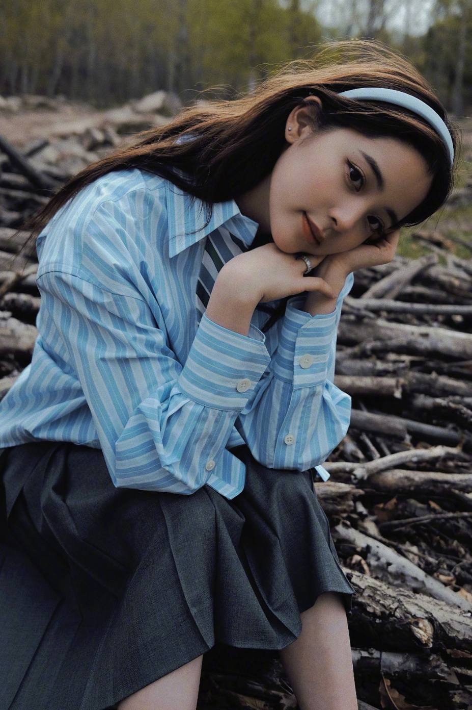 欧阳娜娜的清爽穿搭,欧阳娜娜夏日穿搭美图