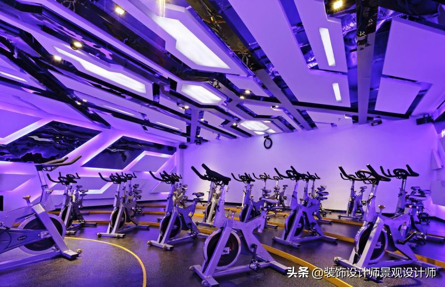 公司健身房设计效果图,书房健身房二合一设计效果图