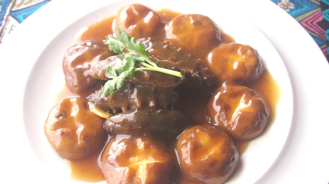 泡发海参香菇才好吃,海参的家常做法煲汤可以放香菇吗