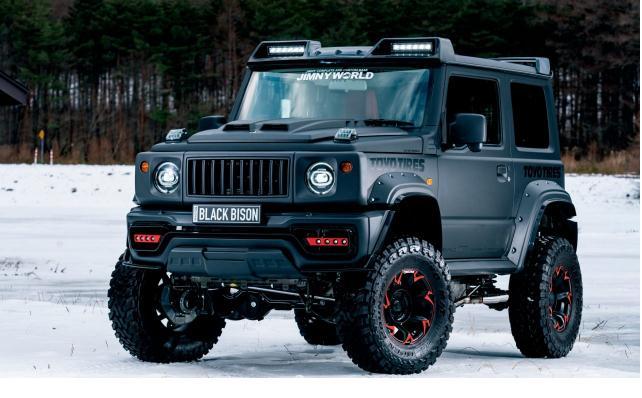 越野小精灵铃木吉姆尼海外实拍,铃木吉姆尼1.3升排量的越野车