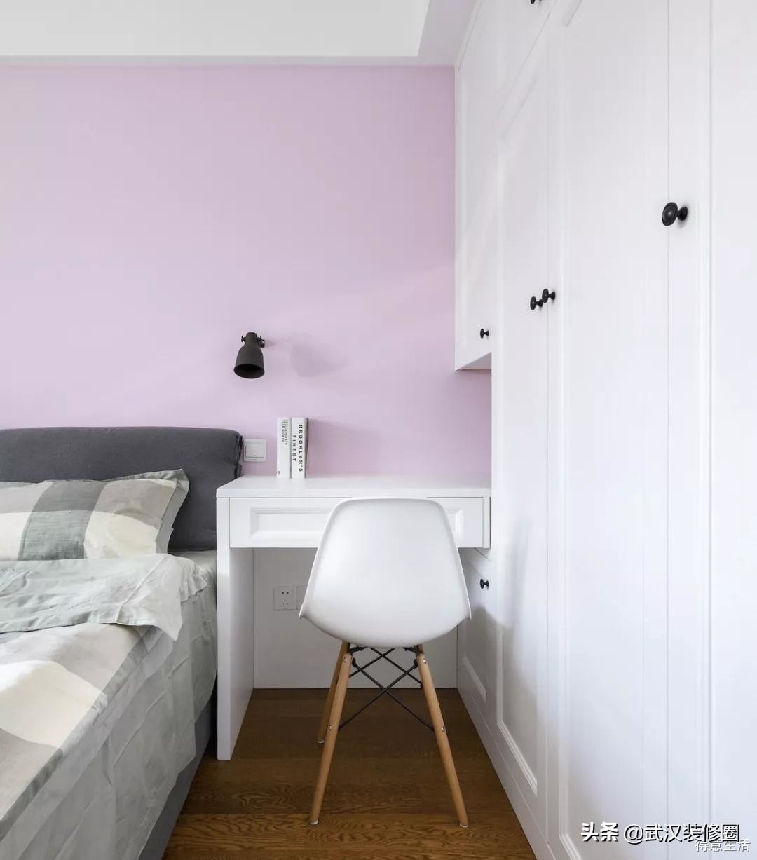 卧室太小放不下写字台,卧室太小放不下衣柜试试这样做