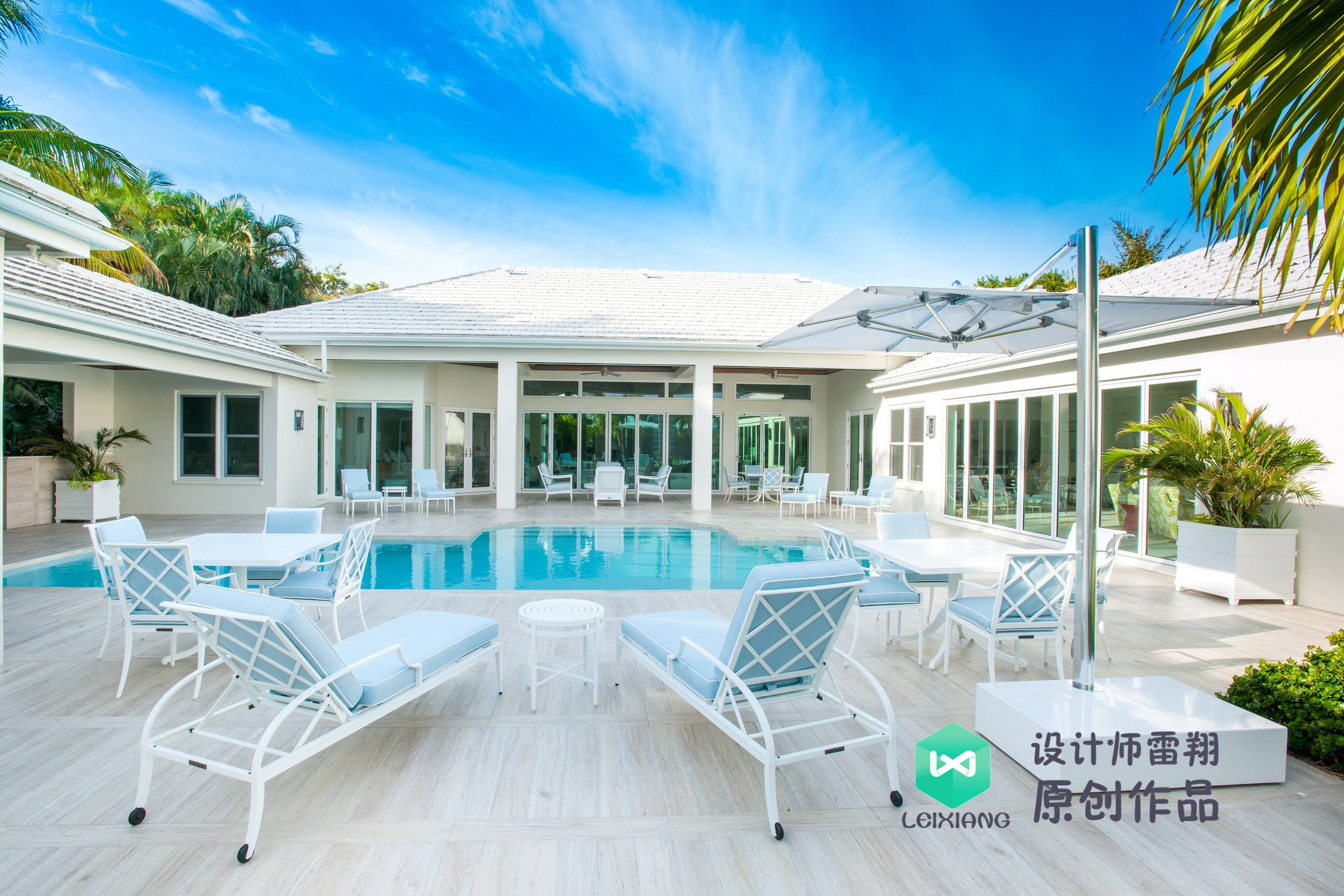 庭院防腐木颜色搭配效果图,庭院怎么铺装防腐木