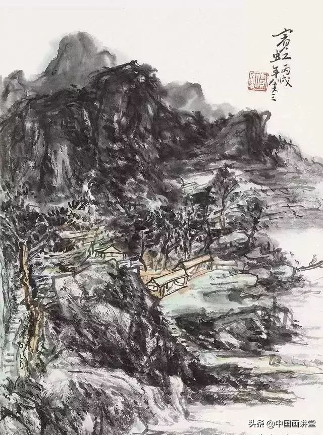 画好山水画就要注意它的意境,怎么画有意境的山水画