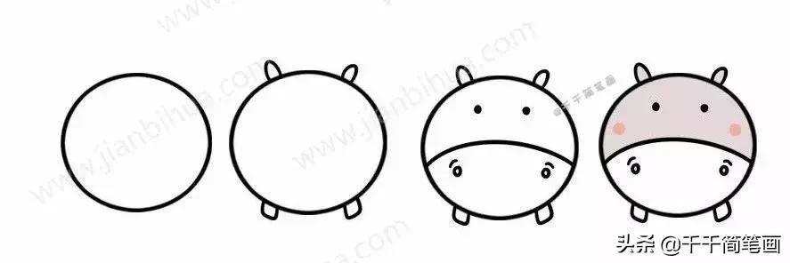 各种小动物头像简笔画图片,简笔画小动物情侣头像