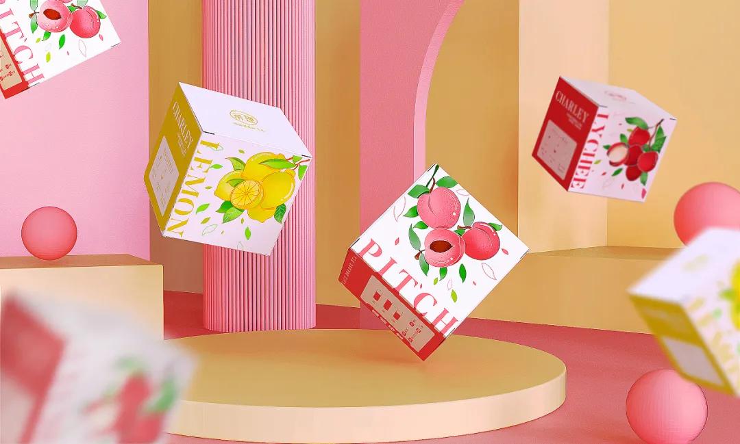 袋装茶包装设计图,水果茶怎么结合中式风格包装