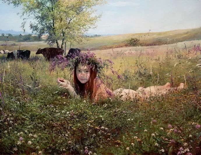 喀拉刨柯油画作品欣赏,瑞典油画人物画