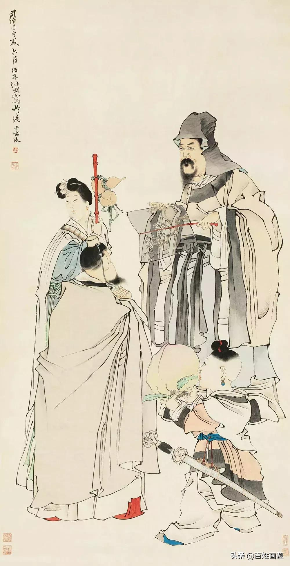 任伯年写意人物作品鉴赏 (任伯年画的人物仕女图)