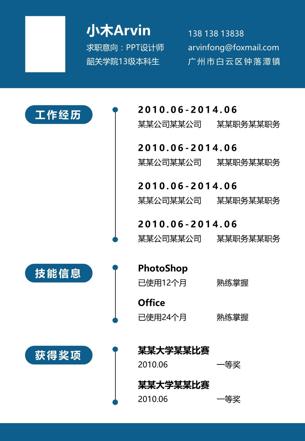 通过率最高的简历模板,如何写好通过率高的简历