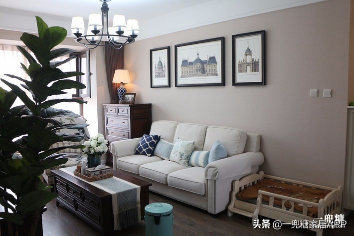 美式玄关背景墙,美式复古风格入户玄关迎门墙