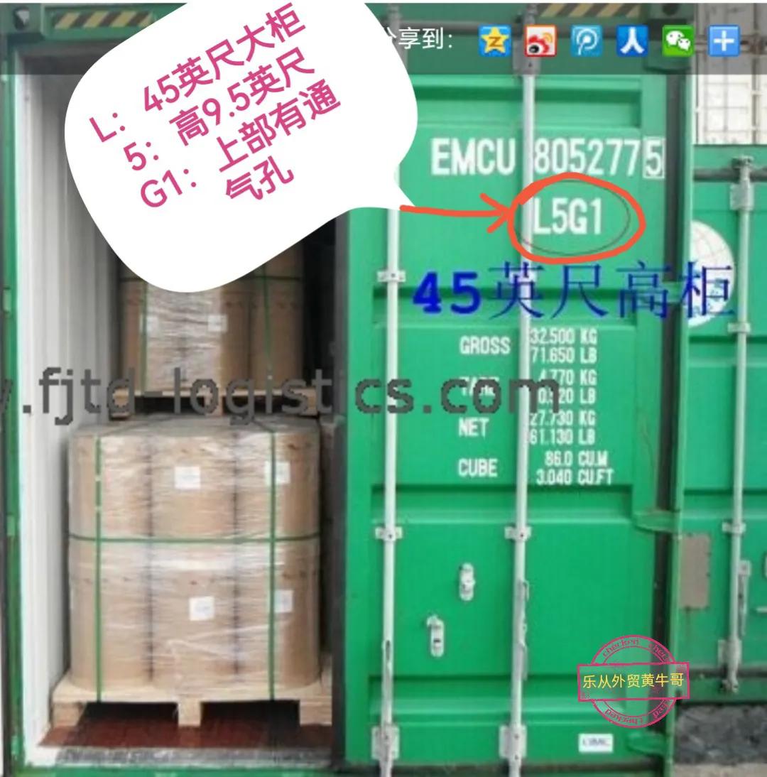 常用集装箱的规格，柜门的22G1、42G1、45G1是什么意思？