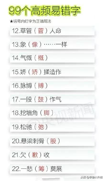 小升初总复习字词专项训练大全,小升初高频易错字归纳大全