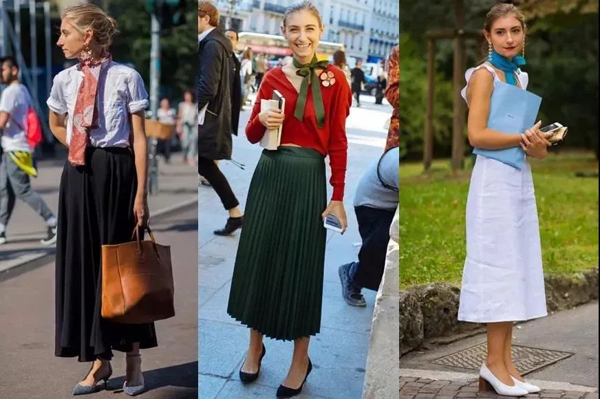 桑蚕丝丝巾春季怎样搭配衣服,春季长丝巾的系法简单又漂亮