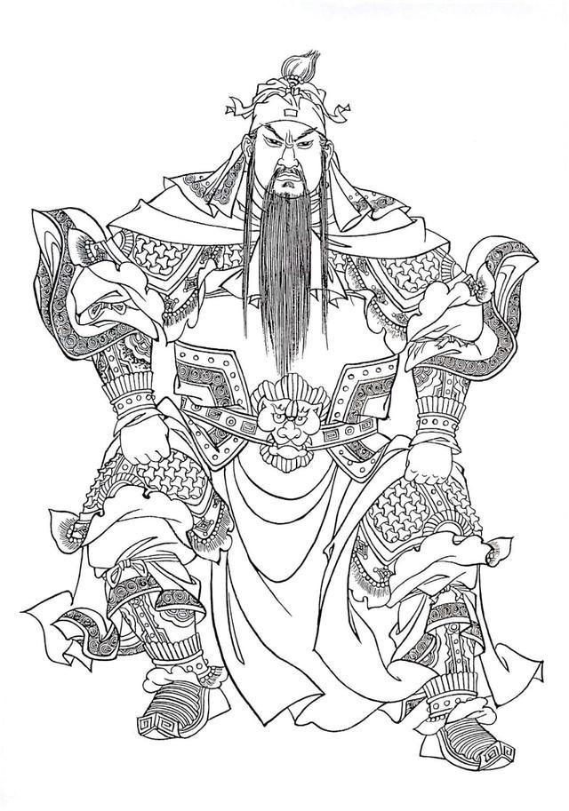 人物工笔白描线稿男青年,工笔白描人物图谱