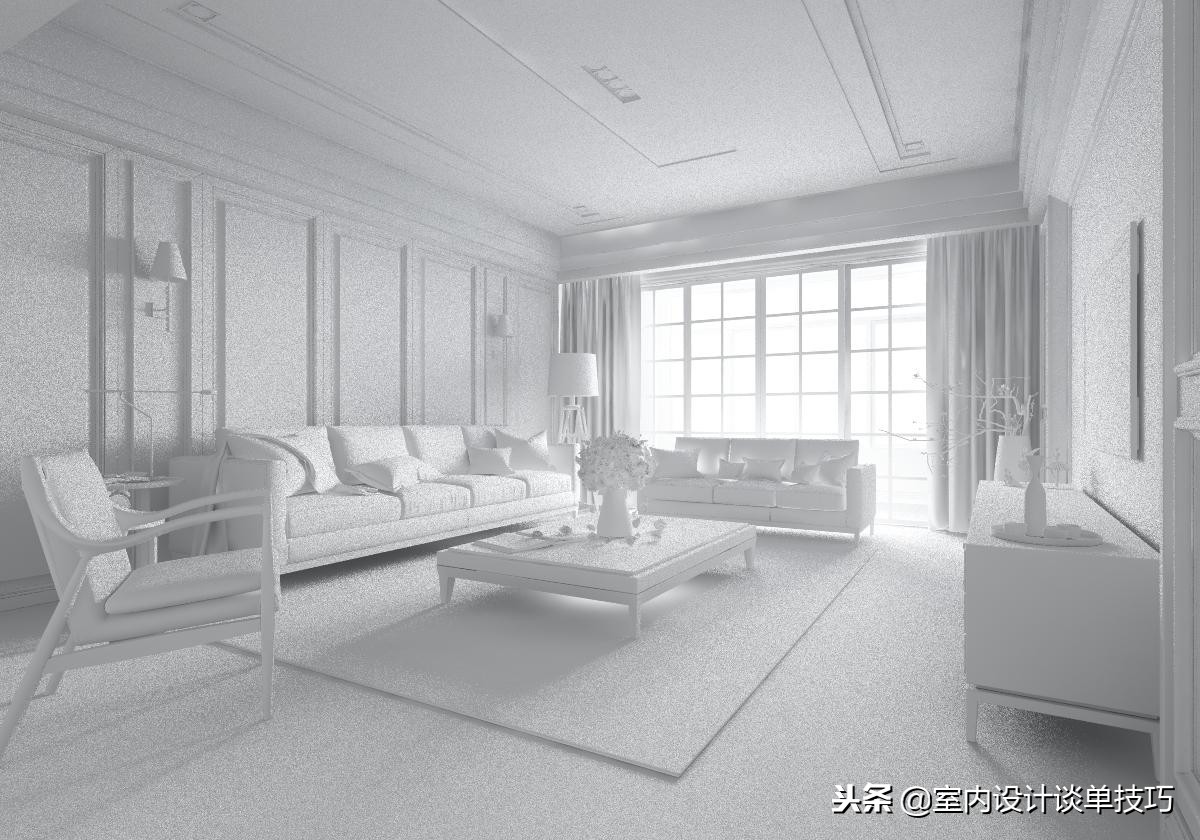 家装实景图创作灵感分析,写实客厅效果图