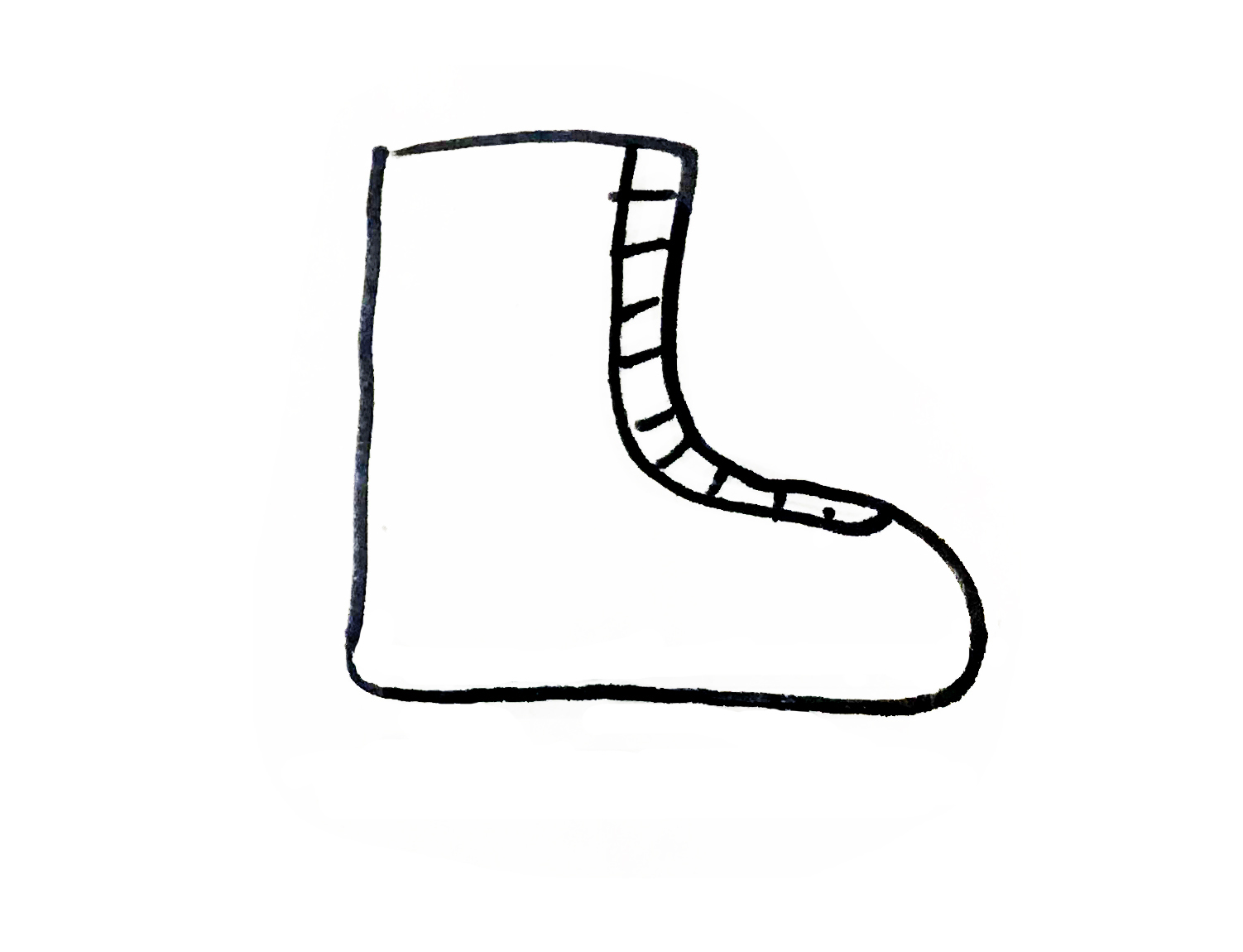 儿童鞋简笔画图片大全,各种各样的鞋简笔画