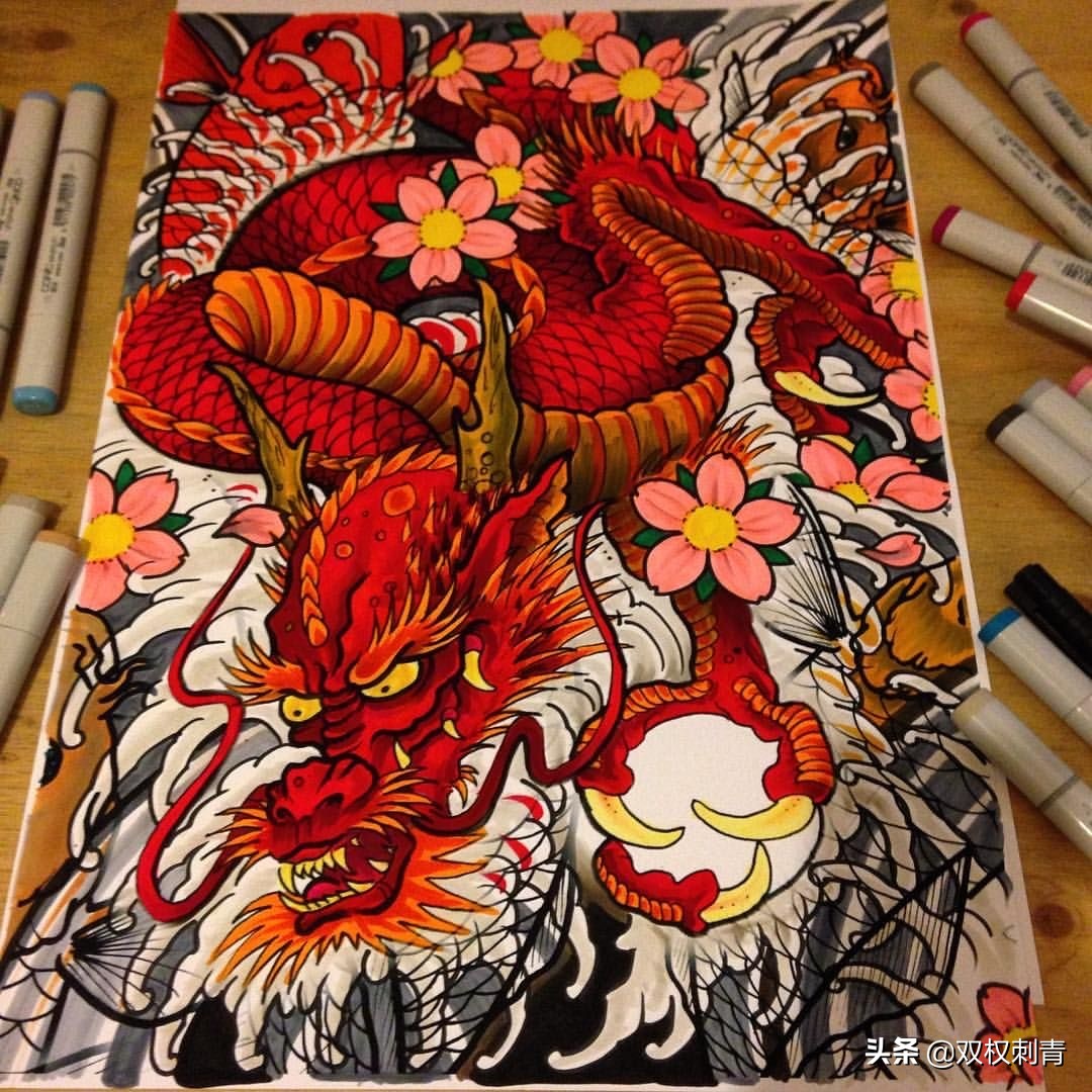 汉代龙纹图腾图案,龙纹图腾图案