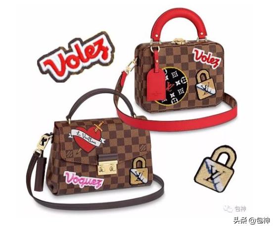 包神二手奢侈品,贴满徽章的包包lv