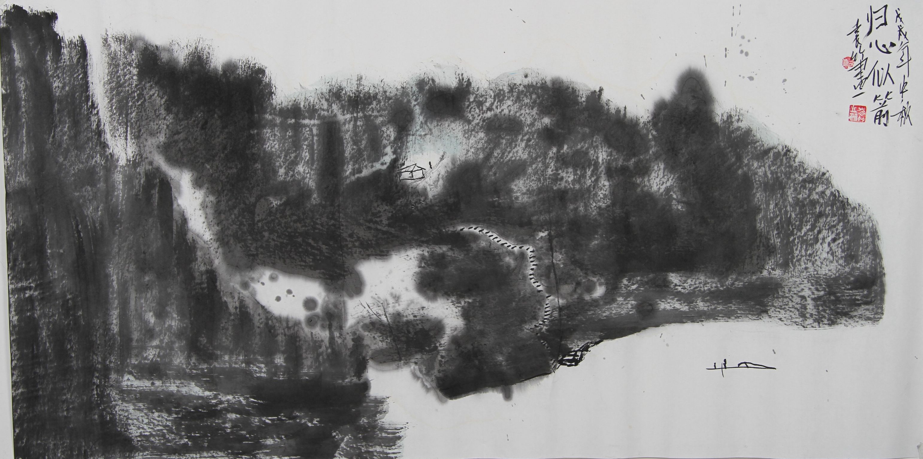 一幅绝美的水墨画,十大绝美水墨山水画