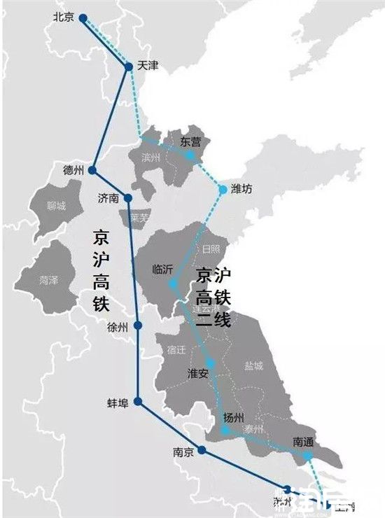 临沂高铁二期最新规划图京沪,京沪高铁二期临沂工程路线图