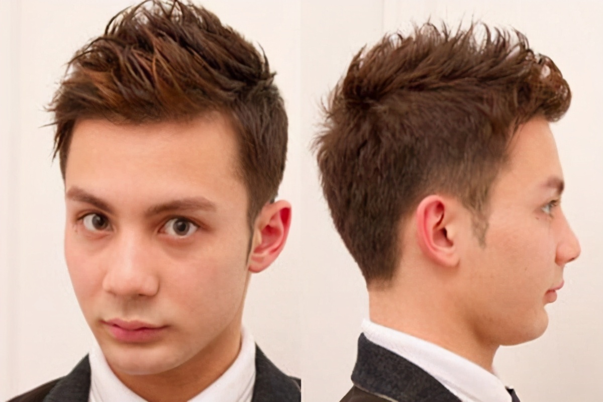 男生两边额角头发少适合什么发型,男生发量少发际线高适合什么发型