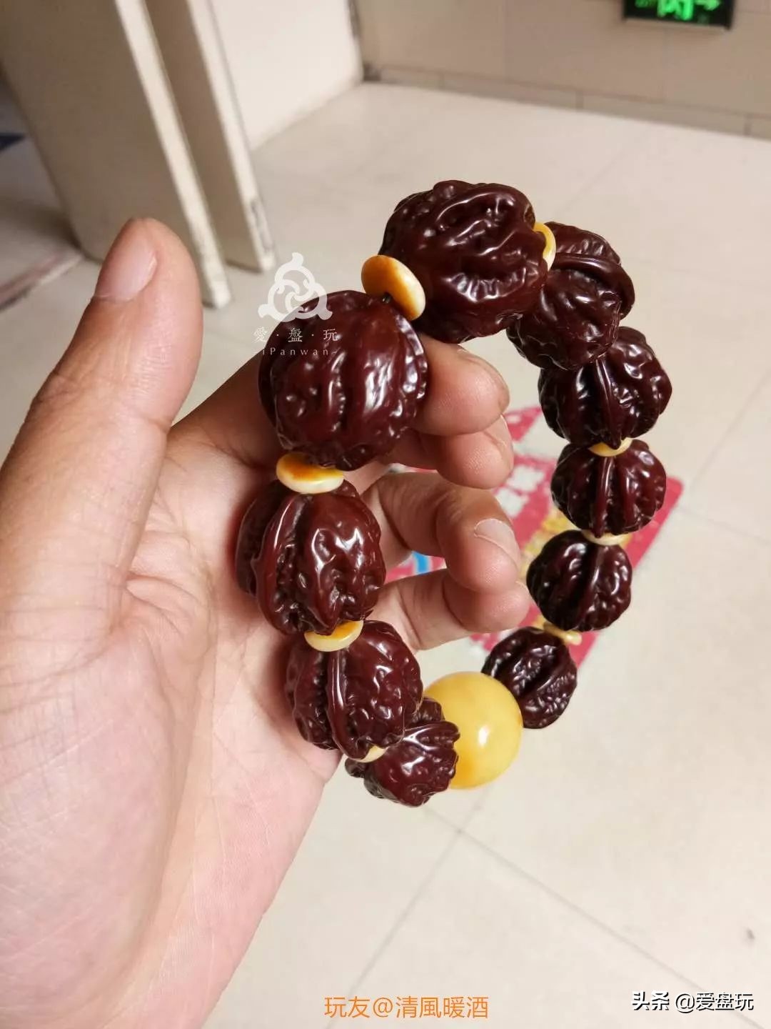 红玛瑙核桃包浆,超红核桃玛瑙包浆