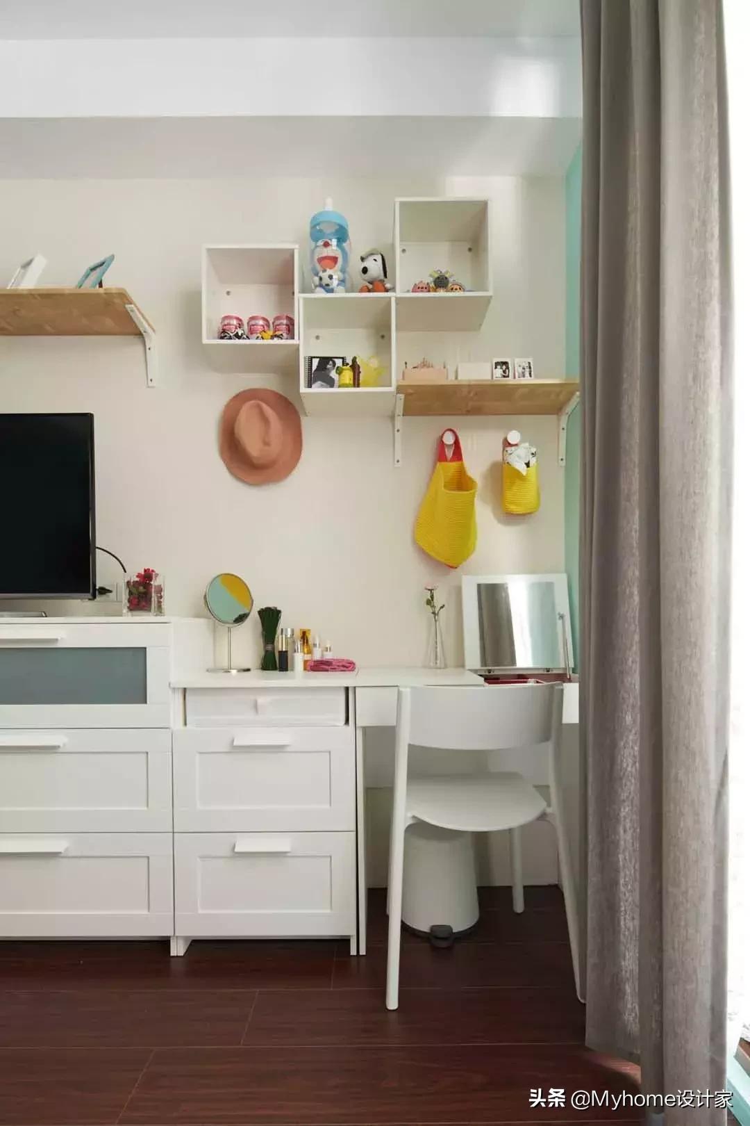 宜家旧房改造翻新书房,宜家书桌梳妆台