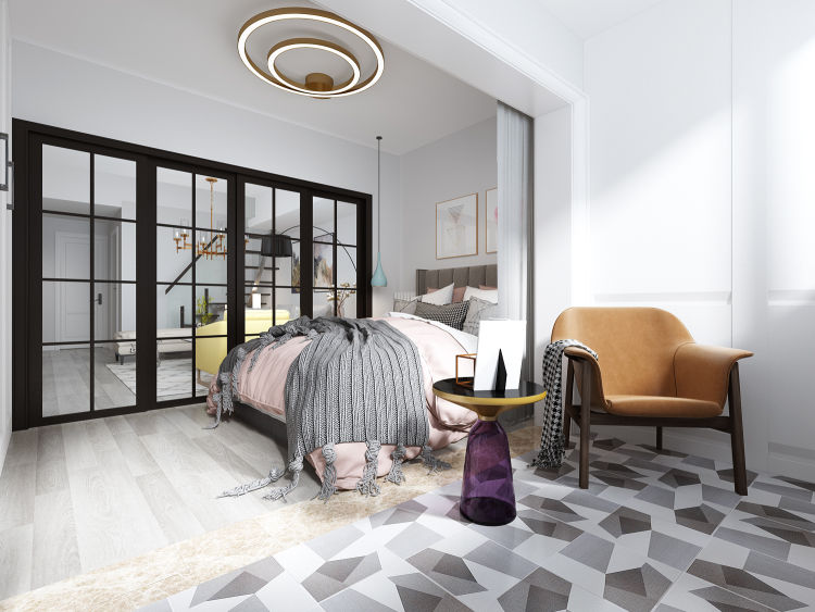 两室一厅变三室效果图,102平两室改三室真实效果图