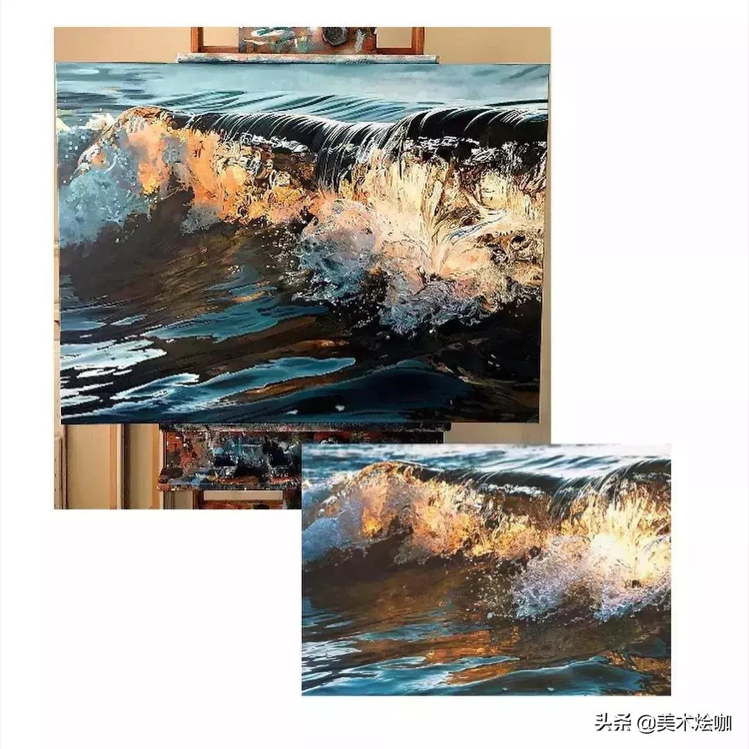简单而又漂亮的大海图绘画,用水彩笔画一幅美丽的大海画