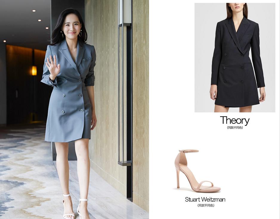 王智“夹腿坐”真养眼,一袭西装短裙真空上阵,当妈后女人味好足