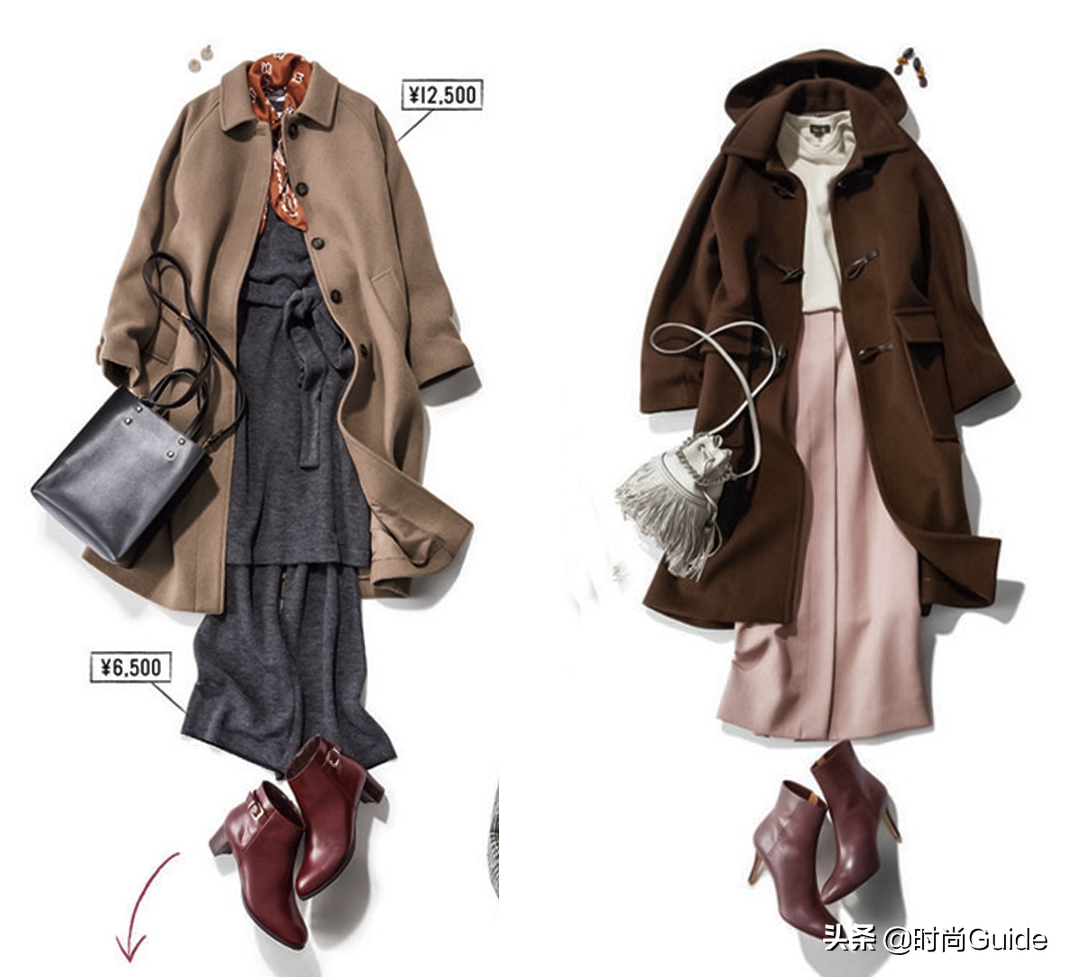 黑色小香风棕色靴子怎么搭配,棕色靴子搭配红色小香风