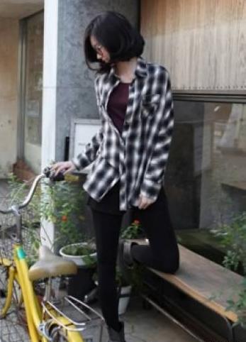 秋天怎样搭配衣服颜色,初秋格子风格搭配