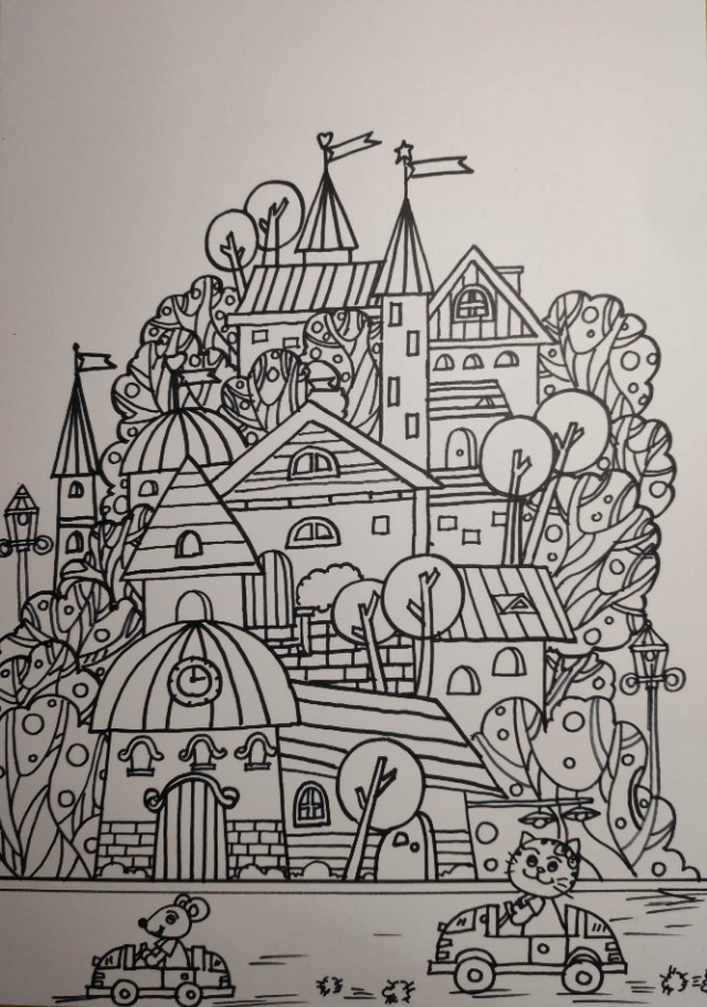 小孩子暑假学习画画需要如何安排,1-3岁孩子学画画基础入门房子