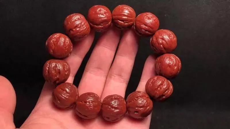 文玩手串核桃怎么上色快包浆快,文玩核桃小核桃