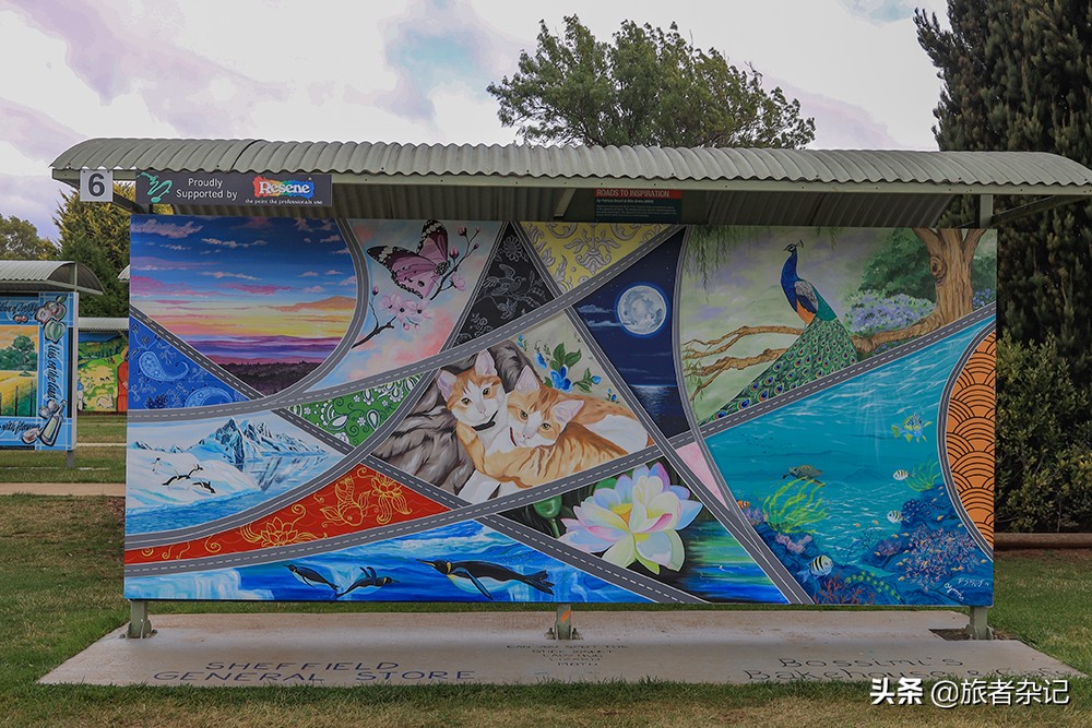 谢菲尔德壁画小镇图片,塔斯马尼亚壁画小镇谢菲尔德小镇